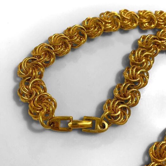 Vintage Napier Gold Chain Knot Necklace - Picture 3 of 5